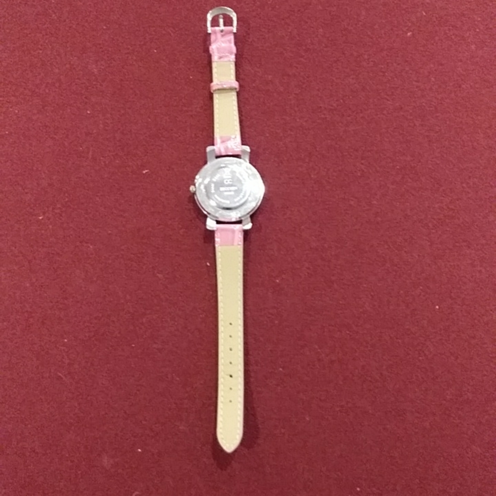 CC ZECCHIN Venetian Colored Floral Glass Watch Pink Strap Silver Case White Face - Picture 5 of 6